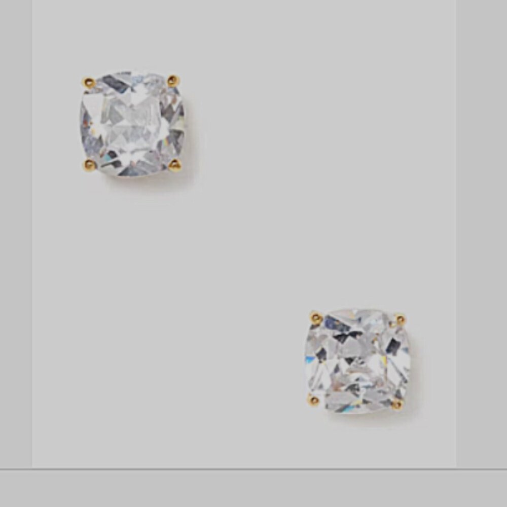 kate spade Mini Small Square Studs NWT